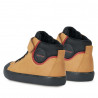 Botins Geox gisli grocs i negres amb tancament elàstic i velcro