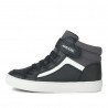 Zapatillas altas Geox b gisli negras con detalle en blanco