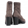 Botins de taló Miss Elastic taupe ajustables efecte ante