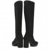 Botas tacón Miss Elastic negras ajustables