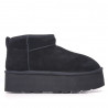 Botines plataforma negros mini con plataforma