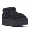 Botins plataforma negres mini amb plataforma