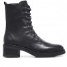 Botins plans Suite009 estil militar de pell amb elàstics a mode de cordons