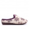 Zapatillas casa Laro abrigadas con borreguita y diseño de copos