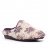 Zapatillas casa Laro abrigadas con borreguita y diseño de copos