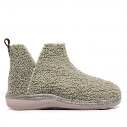 Zapatillas casa SALVI verdes abotinadas - Querol online