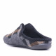 Zapatillas casa CM Confort grises oscuras a cuadros - Querol online