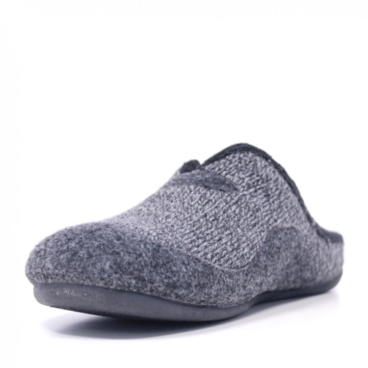 Zapatillas casa grises oscuras - Querol online