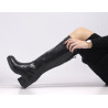 Botas tacón Chika 10 negras altas con hebilla monna