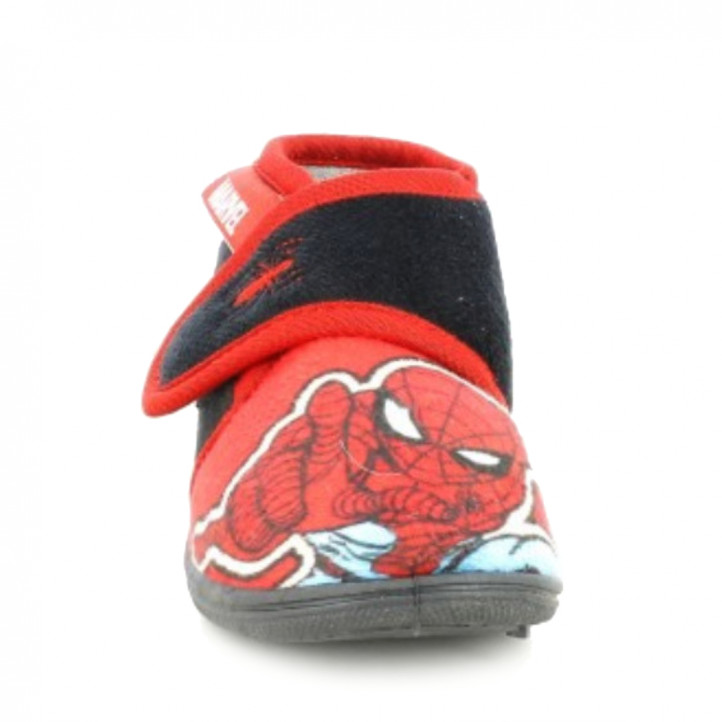 Zapatillas casa Cerda negras y rojas con velcro de spiderman - Querol online