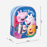 Mochilas Cerda infantil 3d peppa pig best friends