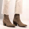 Botins de taló Bryan de serratge marrons agustina
