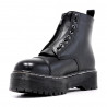 Botins plataforma negres amb cremallera frontal i cordons