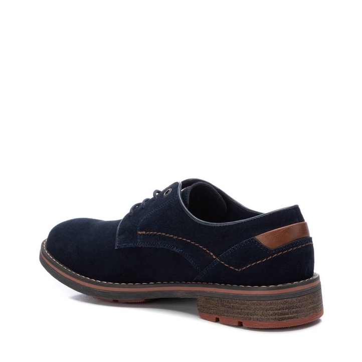 Zapatos vestir Xti 141881 azul con costura marrón - Querol online