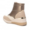 Zapatillas cuña Xti 141926 beige acolchada con cremallera delantera