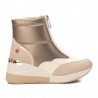 Zapatillas cuña Xti 141926 beige acolchada con cremallera delantera
