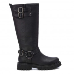 Botas planas Xti estilo biker con hebillas - Querol online