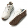 Zapatos sport Mustang 84697 porland classic en blanco con detalles azules y marrones
