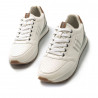 Zapatos sport Mustang 84697 porland classic en blanco con detalles azules y marrones
