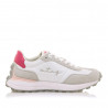 Zapatillas urban Mustang 60359 zinc blancas y grises con detalles rosas