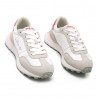 Zapatillas urban Mustang 60359 zinc blancas y grises con detalles rosas