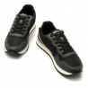 Zapatillas urban Mustang 60441 joggo classic negras con paneles rosas