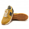 Zapatillas deportivas Mustang 84467 joggo classic mostaza con detalles azules y grises