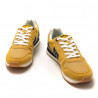 Zapatillas deportivas Mustang 84467 joggo classic mostaza con detalles azules y grises