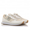 Zapatillas urban Mustang 60447 joggo sai en blanco y beige con print de serpiente