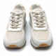 Zapatillas urban Mustang 60447 joggo sai en blanco y beige con print de serpiente - Querol online