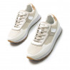 Zapatillas urban Mustang 60447 joggo sai en blanco y beige con print de serpiente