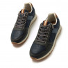 Zapatos sport Mustang 84735 metro azul con cremallera lateral