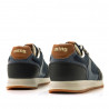 Zapatos sport Mustang 84735 metro azul con cremallera lateral