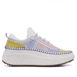 Sabatilles multicolor amb malla i plataforma - Querol online