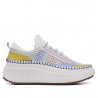 Zapatillas multicolor con malla y plataforma