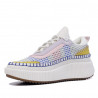 Zapatillas multicolor con malla y plataforma