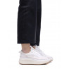Zapatillas blancas con malla y plataforma