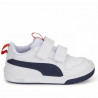 Zapatillas Puma multiflex blancas con logo azul y detalles rojos