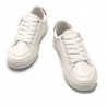 Zapatillas urban Mustang 60411 aria blanca con cremallera lateral