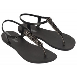 CHANCLAS DE MUJER IPANEMA CLASS MODERN CRAFT SANDAL FEM BLACK/SILVER - Querol online