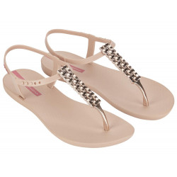 CHANCLAS DE MUJER IPANEMA CLASS MODERN CRAFT SANDAL FEM BEIGE/METALLIC PINK - Querol online