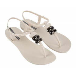 CHANCLAS DE MUJER IPANEMA CLASS BLOWN UP SANDAL FEM BEIGE/METALLIC GREY - Querol online