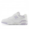Sabatilles New Balance 550 blanques amb violeta