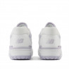Zapatillas New Balance 550 blancas con violeta