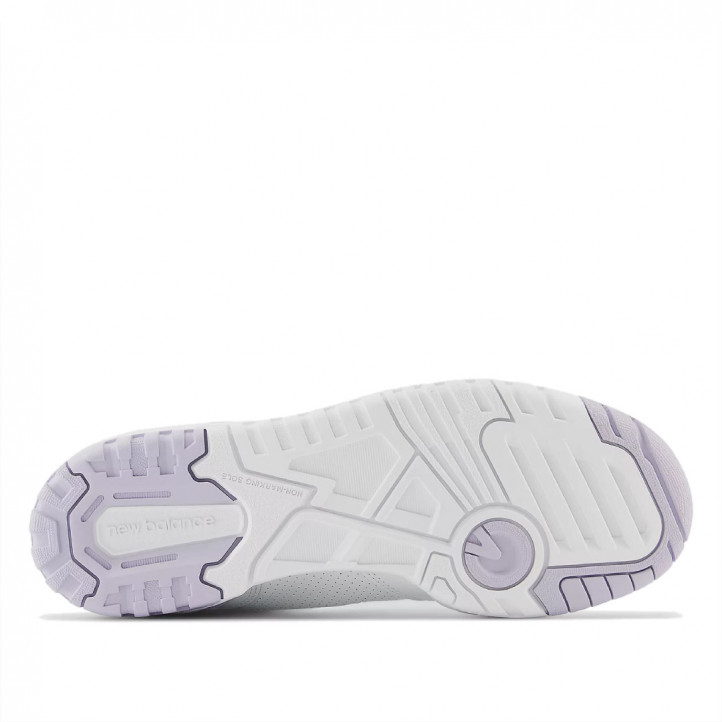Zapatillas New Balance 550 blancas con violeta - Querol online