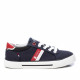 Zapatillas lona Xti azul marino con detalles blancos y rojos - Querol online