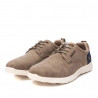 Zapatos sport Xti taupe con tirador trasero y detalle azul