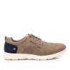 Sabates sport Xti taupe amb tirador posterior i detall blau