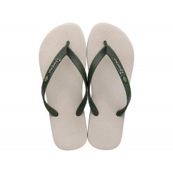 CHANCLAS DE HOMBRE IPANEMA CLAS BRASIL II AD BEIGE/GREEN - Querol online