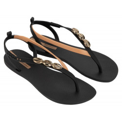 CHANCLAS DE MUJER IPANEMA SALTY II SANDAL FEM BLACK/BEIGE/BRONZE - Querol online